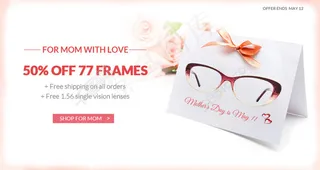 母亲节眼镜banner