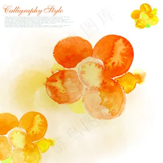 水彩风格蛋壳与鸡蛋黄PSD分层素材