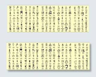 百家姓图腾矢量图