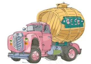 手绘卡通汽车05-矢量素材