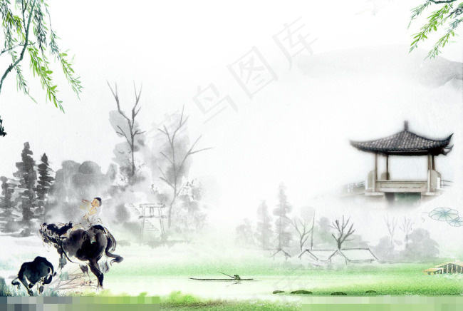 水墨风景素材下载