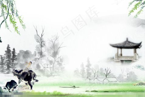 水墨风景素材下载