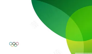 清新绿色奥运模板PPT幻灯片
