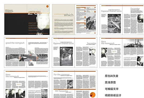 外国画册设计案例 说明书图片