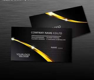 时尚简约大气名片图片