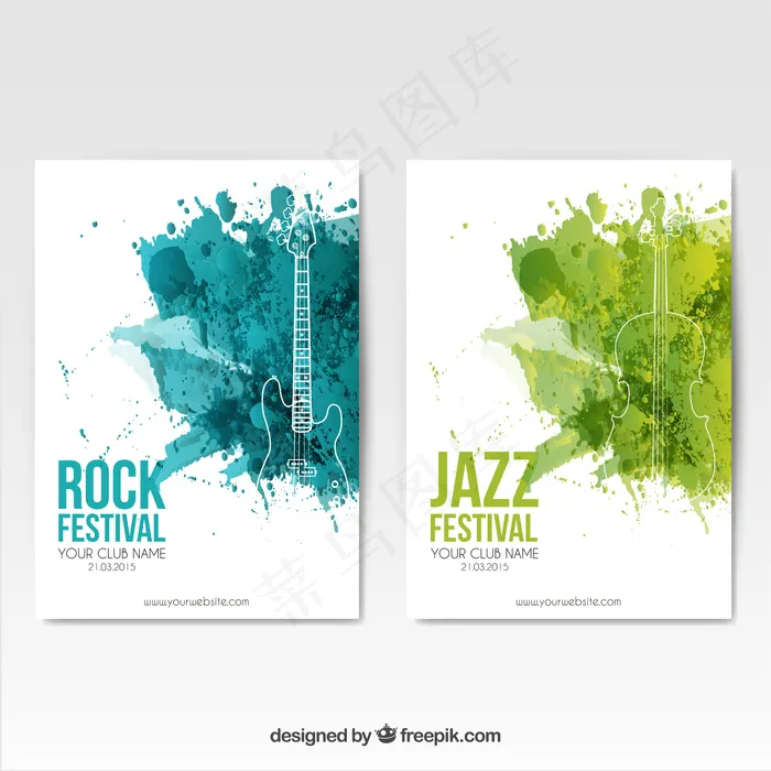 节的海报ai矢量模版下载