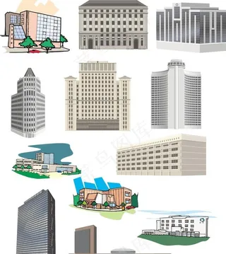 建筑矢量图图片