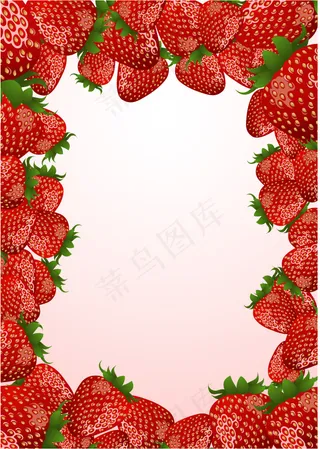 草莓创意矢量素材