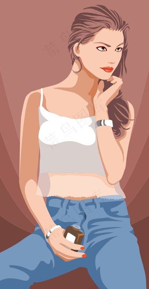 矢量美女