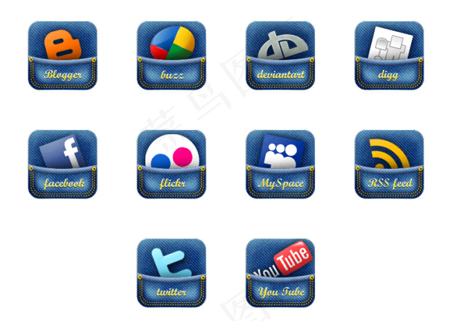 牛仔裤风格社交