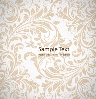 矢量华丽欧式花纹背景素材
