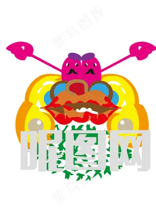 卡通动漫可爱矢量素材图片