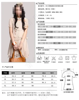 淘宝女装连衣裙修身款宝贝详情参数描...