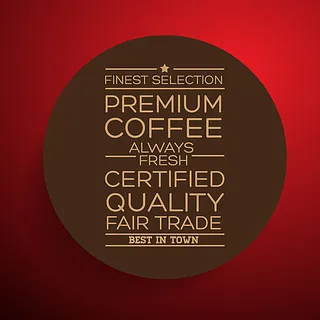 咖啡促销标签设计