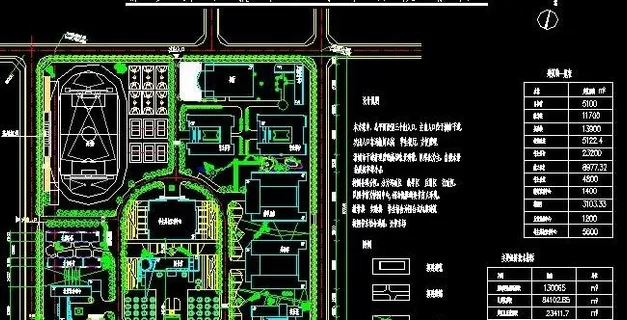 新乡县职教中心总平面规划图