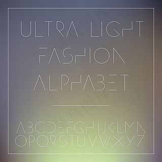 矢量线条字体设计