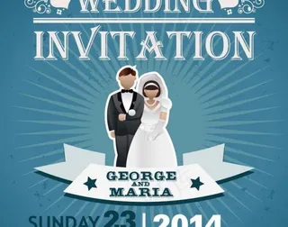 婚礼邀请卡图片