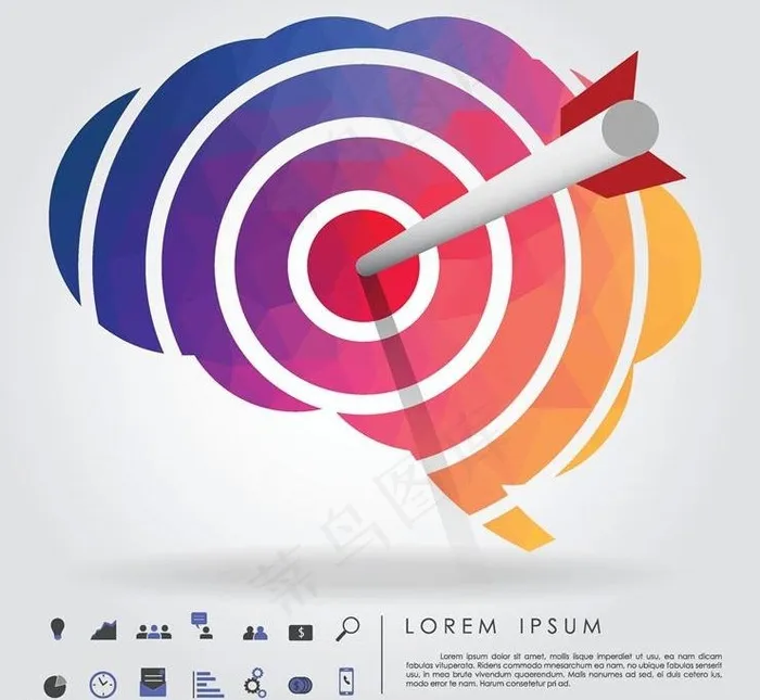 人脑大脑结构设计图片eps,ai矢量模版下载