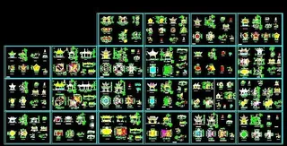 园林景观几十种古建亭子施工图集