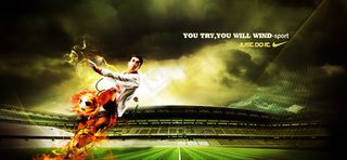 足球比赛球场运动海报