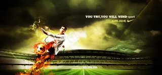 足球比赛球场运动海报