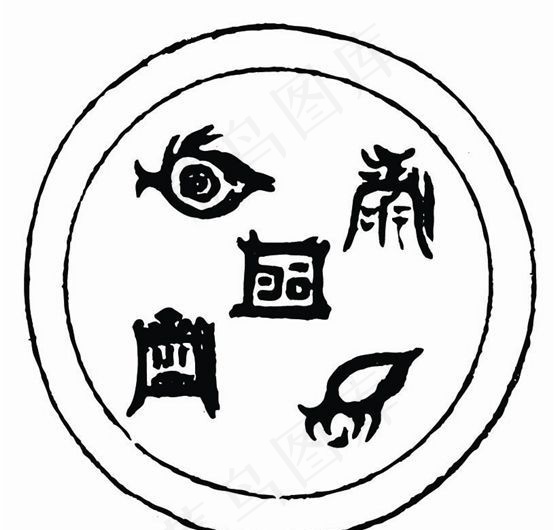 元明时代 矢量版画 古典图案 矢量...ai矢量模版下载