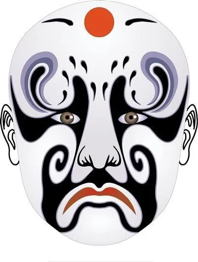 白天佐 破洪州 京剧脸谱 卡通脸谱...ai矢量模版下载