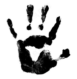 万圣节手印矢量