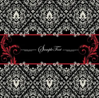 欧式花纹矢量素材图片