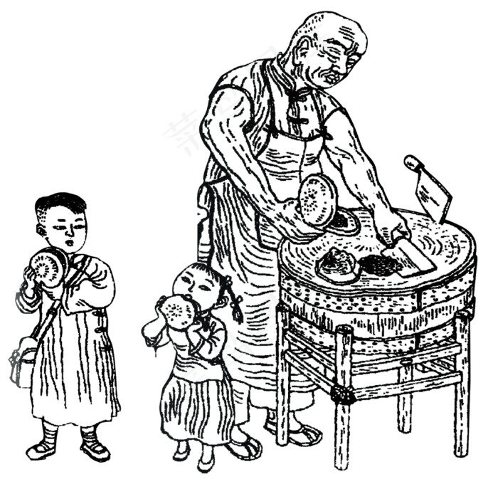 肉夹馍美食海报设计元素