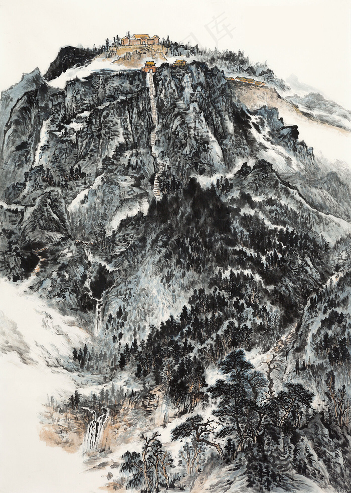 山水国画图片