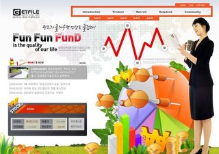 股票数据分析公司网页模板