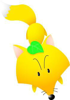 卡通动物小狐狸PSD素材