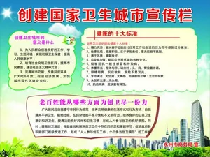 创卫宣传栏