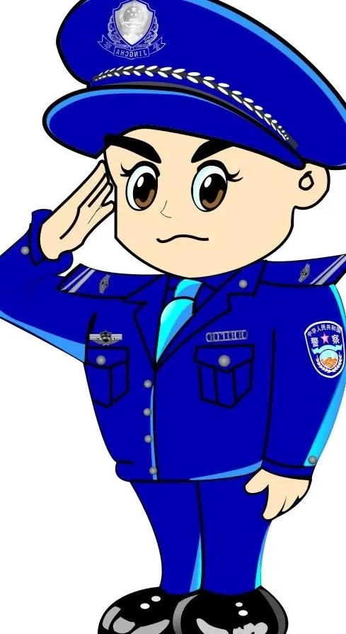 警察图片cdr矢量模版下载