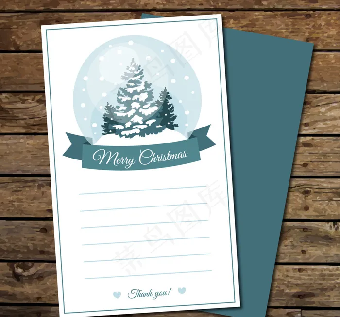 圣诞卡片设计ai矢量模版下载