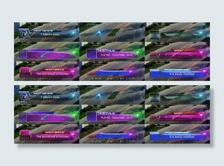 热点新闻包装用的字幕条包,含音频