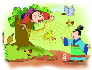 传统典故卡通插画图片