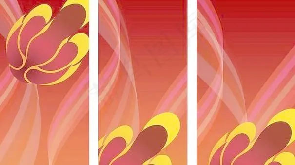 经典红色仿古底纹矢量素材 下载ai矢量模版下载