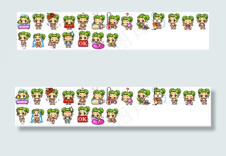 可爱卡通女孩素材下载