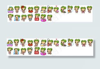 可爱卡通女孩素材下载