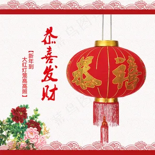 淘宝灯笼主图 新年灯笼