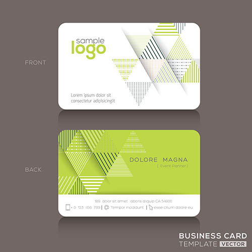 色彩鲜亮的商务名片