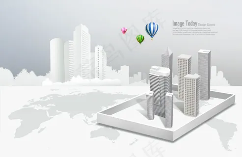 高清PSD分层素材城市景观 高清PSD分层素材城市景观