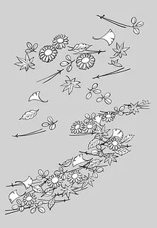 日本的植物花卉矢量素材图14（