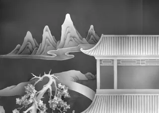 庭院山水风景图片