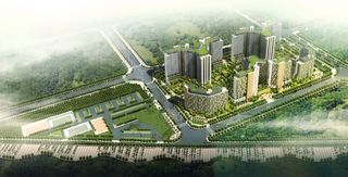 城市景观鸟瞰图图片