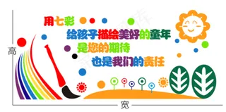 幼儿园背景墙画   墙壁贴画   幼儿园