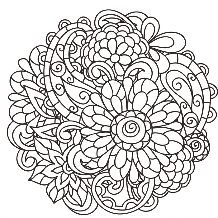 植物花纹矢量素材图片