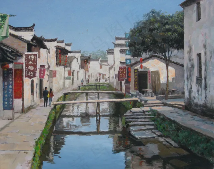 水乡村落图片